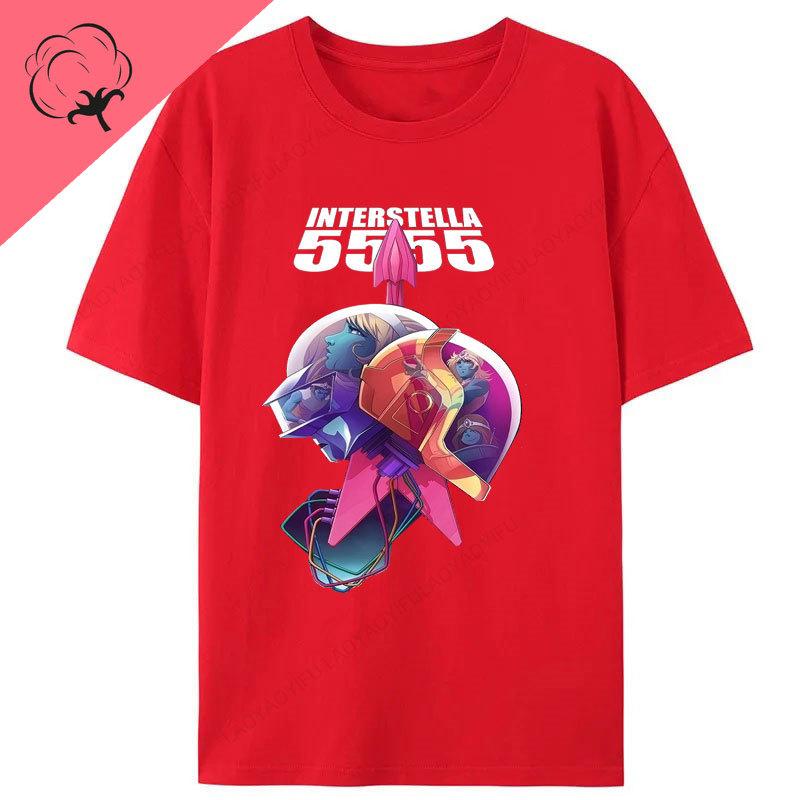 T-Shirts Daft Punk Grafik-T-Shirts Beliebte Mode Musikliebhaber Geschenk Punk Band Baumwolle Kurzarm Druck Unisex Kleidung