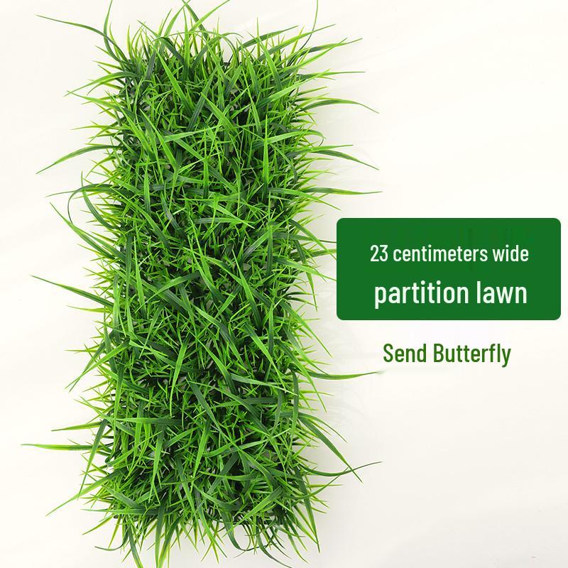 Artificial Green Plant Wall with Flowers - Decorative Turf Mat for Landscaping and Windowsills