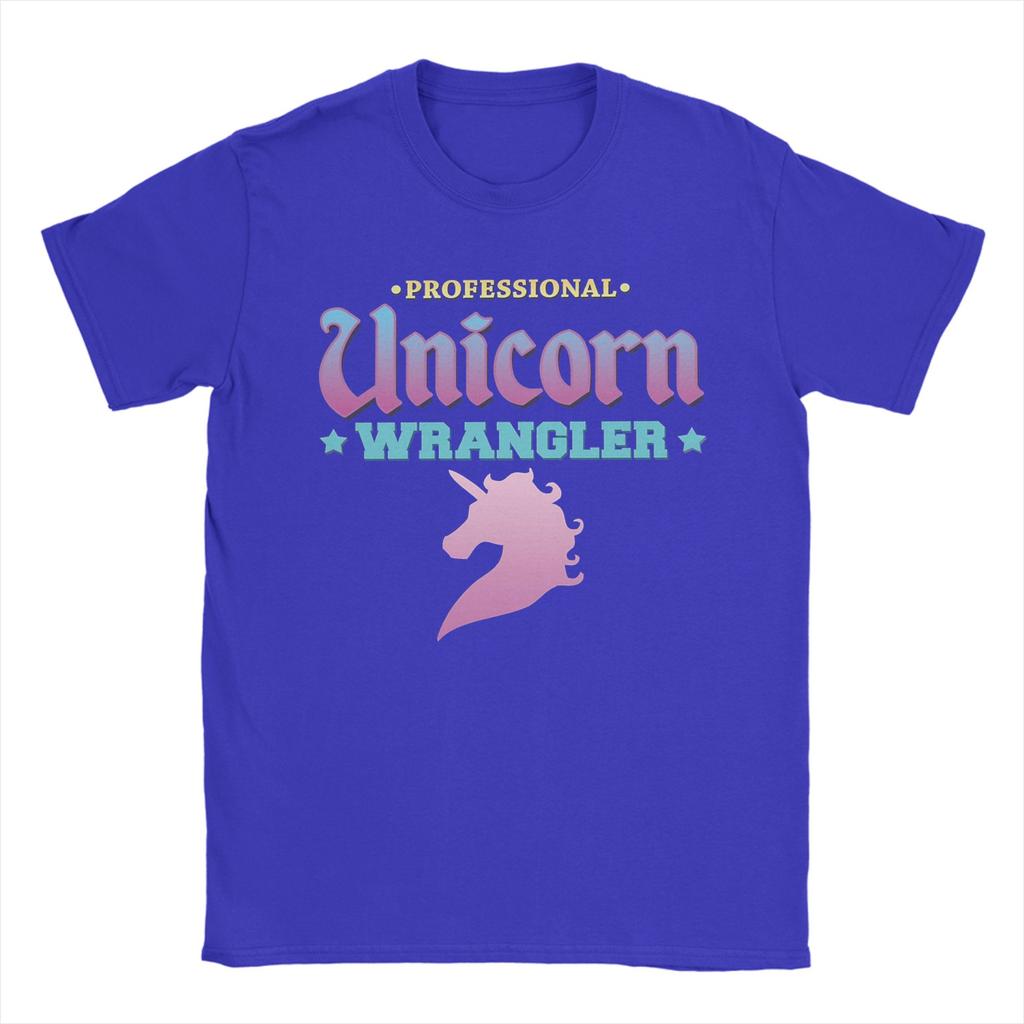 Professional Unicorn Wrangler T Shirt Summer  Cotton T Shirts For Mens Printed Tee Shirt ShortSleeve Y2K Basic Top Tees