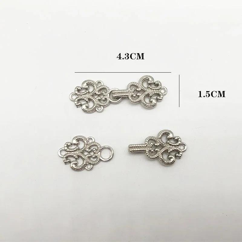 1 Pair Women's Retro Brooches Clothing Cardigan Sweater Blouse Shawl Clips Shirt Collar Flower Pattern Duck Clip Clasps Scar