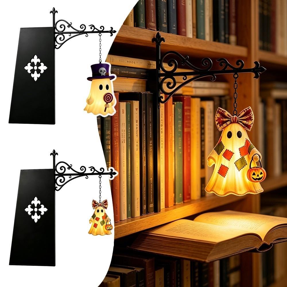 Warm White Light Bookshelf LED Lamp Metal Mini Bookshelf Light Night Reading Lamp  Book Lover Gifts