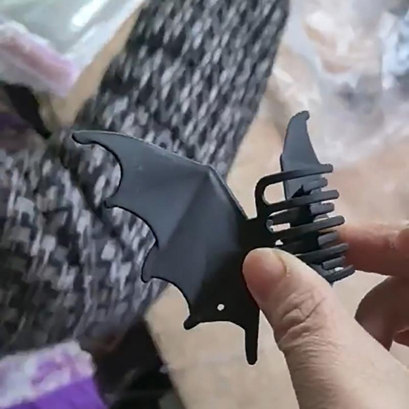 1 kus Halloweenské vlasové doplňky Kovové sponky do vlasů s netopýrem Černé barvy Roztomilá žabka pro ženy Dívčí pokrývka hlavy Dárky