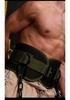 Weighted Fitness Belt with Lumbar Support for Pull-Ups, Squats, and Double Bar Exercises Featuring Iron Chain.