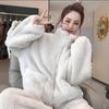 LangSha Korean Style Women's Autumn Winter Fleece Thickened Flannel High Neck Warm Set Casual Homewear Outerwear