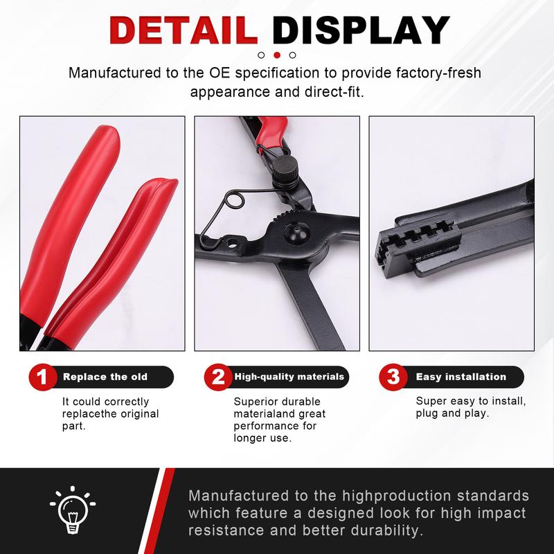 Universal Adjustable Clamp Tool for Automotive Hose Pipes Reach Hose Clamp Pliers Set Fuel Oil Water Hose Auto repair Tools