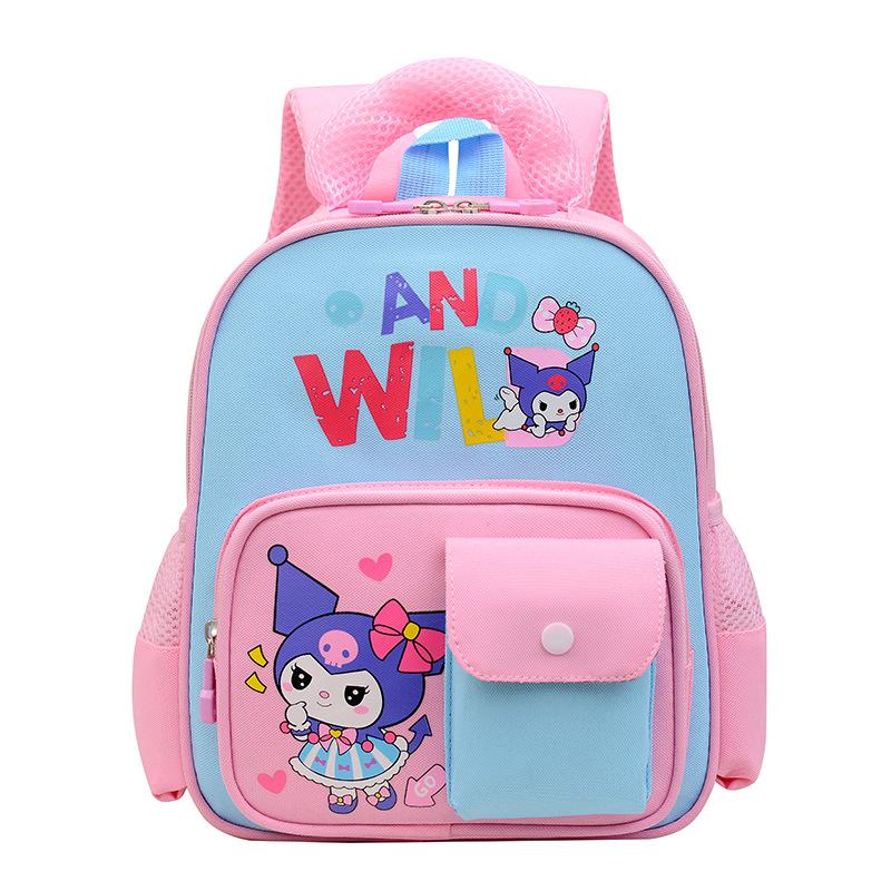 Kindergarten Primary School Students Schoolbag Going Out To Play Cartoon Animation Children Small Backpack Girls Boys Contrasting Backpack