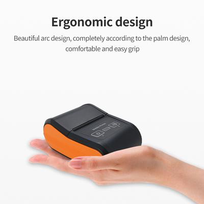 Przenośna drukarka paragonów 58 mm Mini drukarka termiczna Bezprzewodowe połączenie BT USB 203 dpi Mobilna
