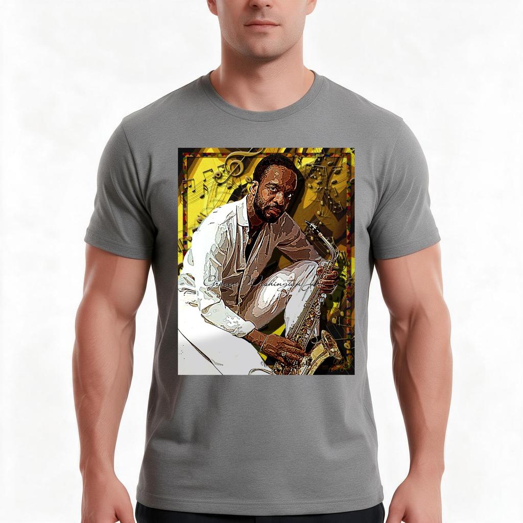 Grover Washington Jr Tribute D3 Pillows Totes Tshirt Summer Casual Cotton Tee Oversized Streetwear Tops Unisex Unisex Unisex