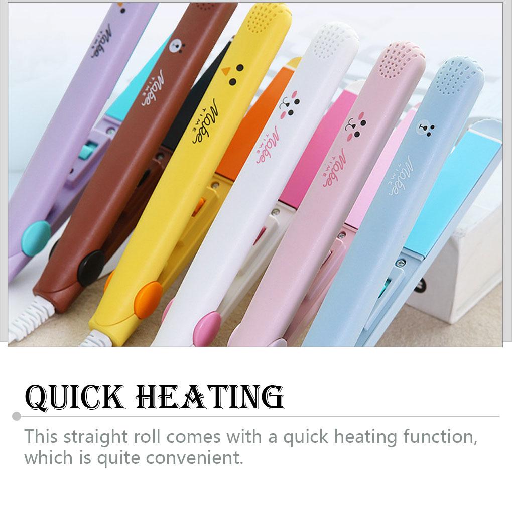 Hair Curler Mini Straightener Straight Roll Quick Heating Safety ple Operation for Beginners Perm Barber Supplies