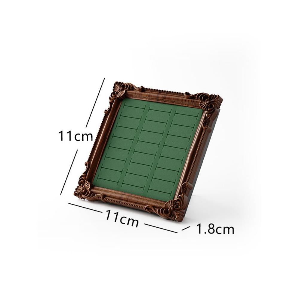 Photo Frame Jewelry Display Tray Wooden Ring Holder Fashion Earring Tray  Shop Window Decoration