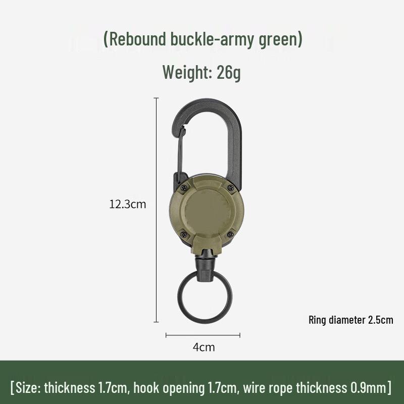 

Outdoor Camping Ret retractable Keyring Reel