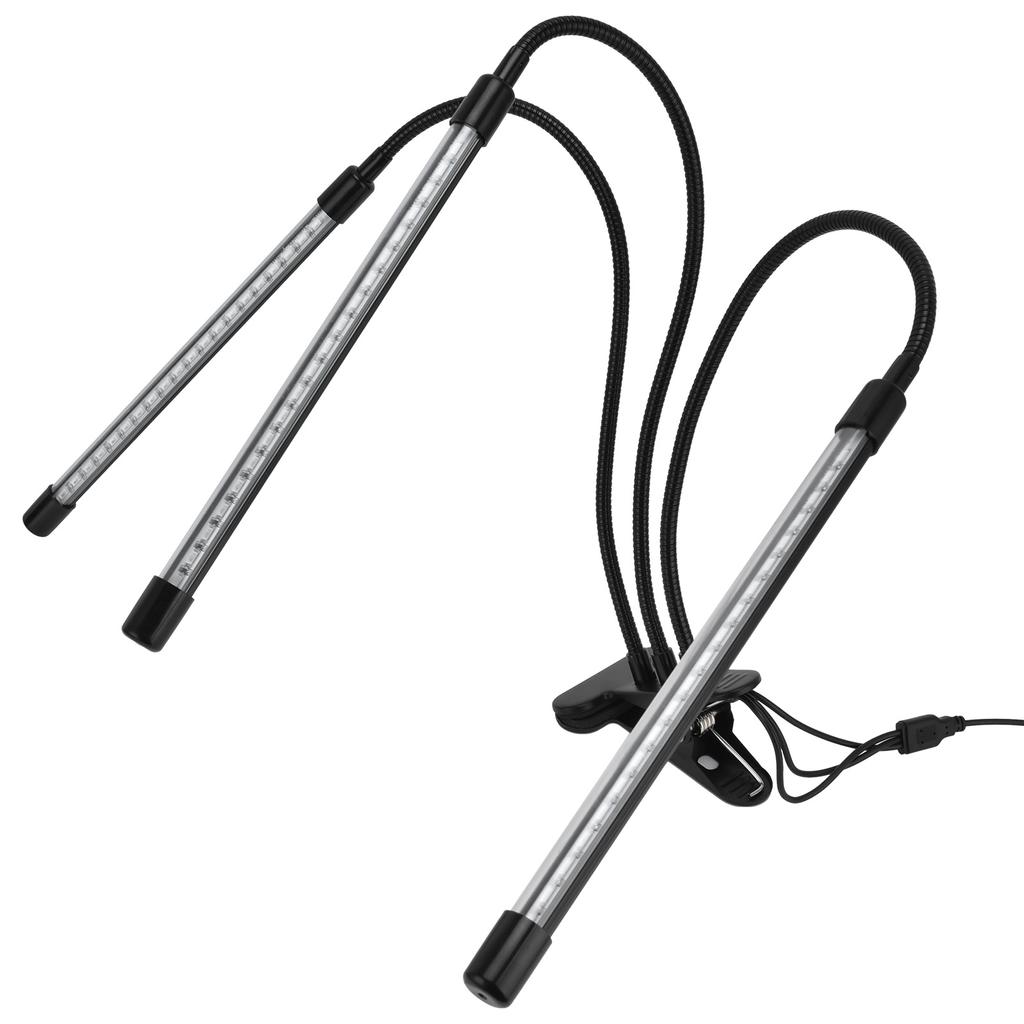 Indoor Plants Grow Light 5V USB Powered Adjustable Gooseneck Timing Garden Growth Lamp
