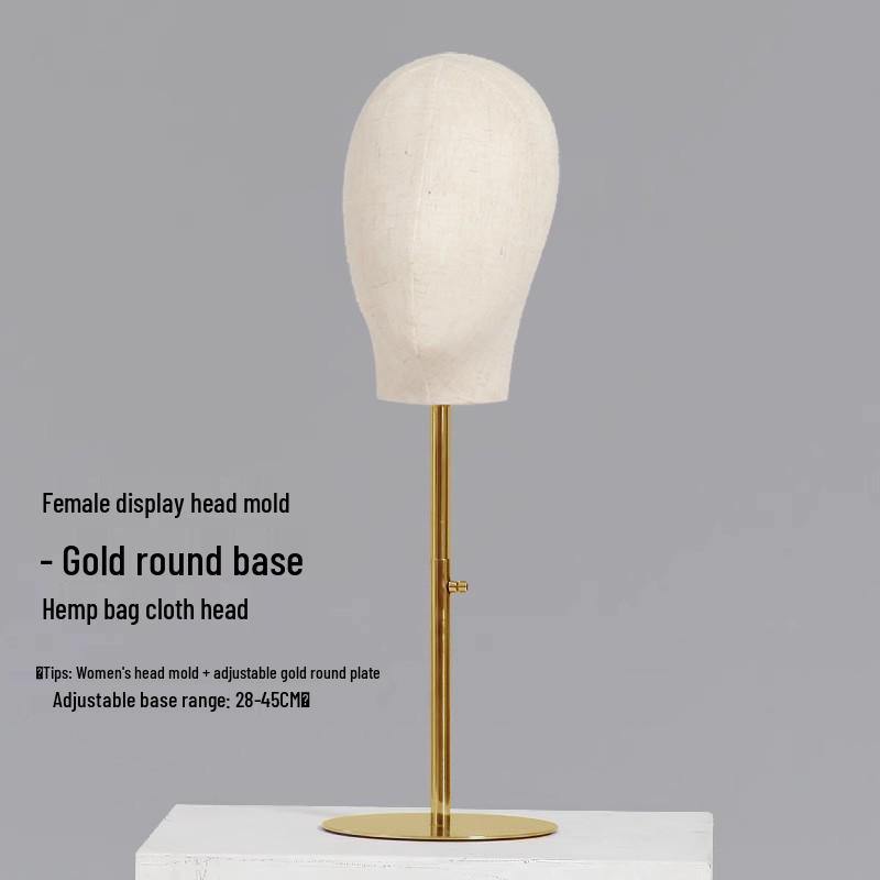 Desktop Female Mannequin Hat and Wig Display Stand