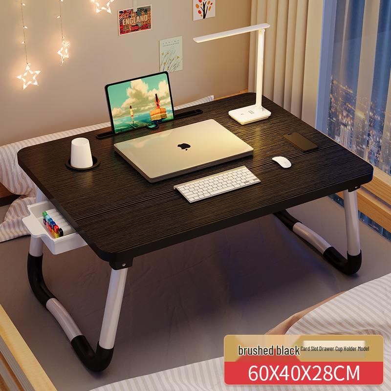 Foldable Laptop Bedside Table - Adjustable Study Desk for Bedroom or Bay Window