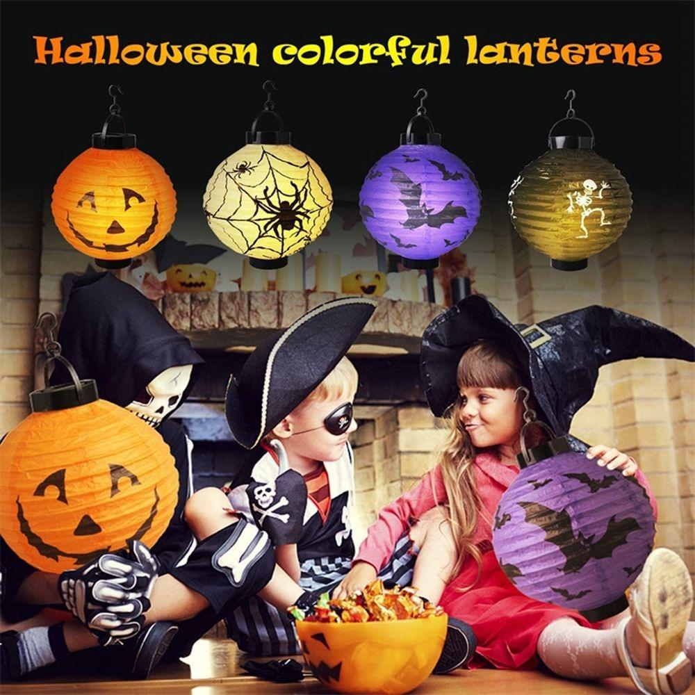 DIY Hanging Pumpkin Lantern With Handle Halloween Pumpkin Lantern  Party Pendants