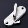 Latch Door Lock Most Door Flap Locks Exquisite Reinforced Safety Silver Stainless Steel For Most Door Flap Locks Safety