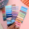 200 Sheets Morandi Transparent Fluorescent Index Tabs Pet Arrow Flags Sticky Note For Page Marker Planner Stickers Office School