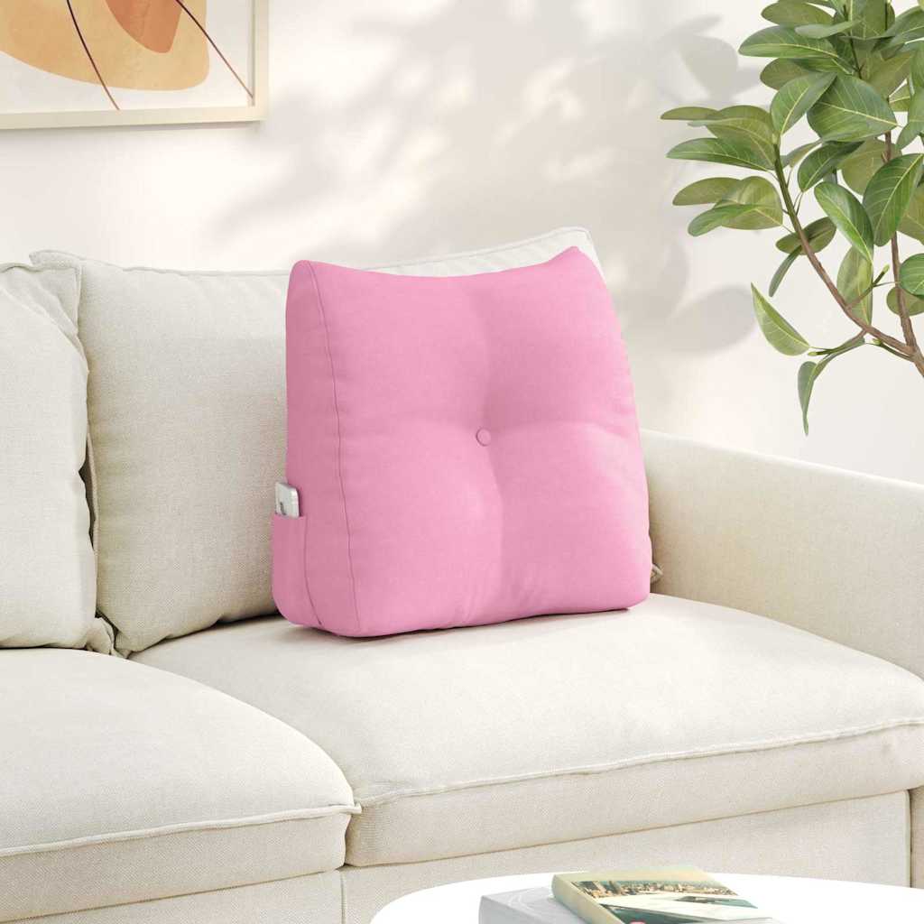 Back Cushion Pink 45 x 24 x 50 cm Fabric