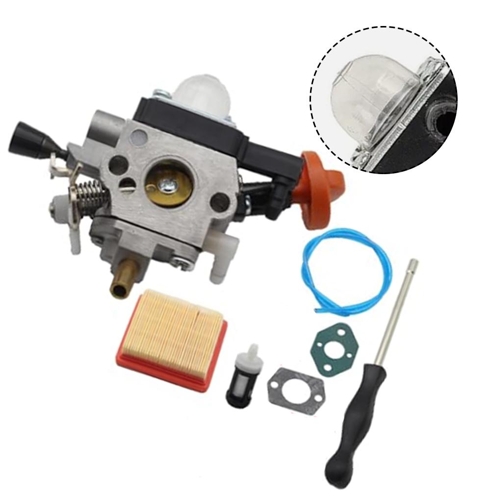 Lawn Care Garden Maintenance As Shown FS91 Carburetor Kit Efficient Fuel Mixture Sturdy Plastic And Metal Easy To Install