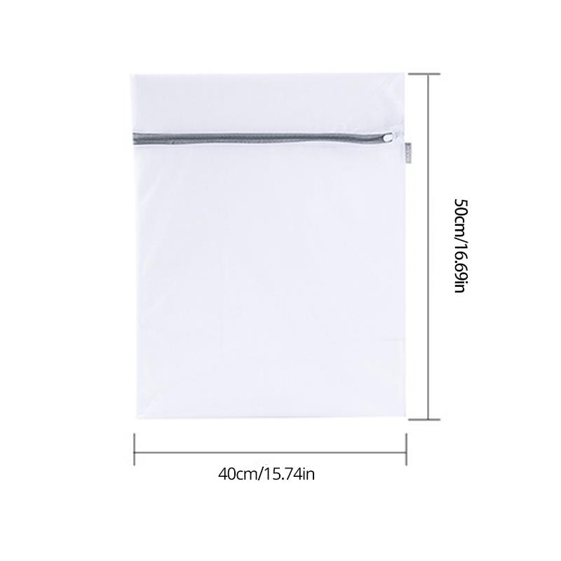 2Pcs White 40X50cm Durable Honeycomb Mesh Laundry Bags For Delicates Net Fabric Durable And Reusable Delicate Wash Bag