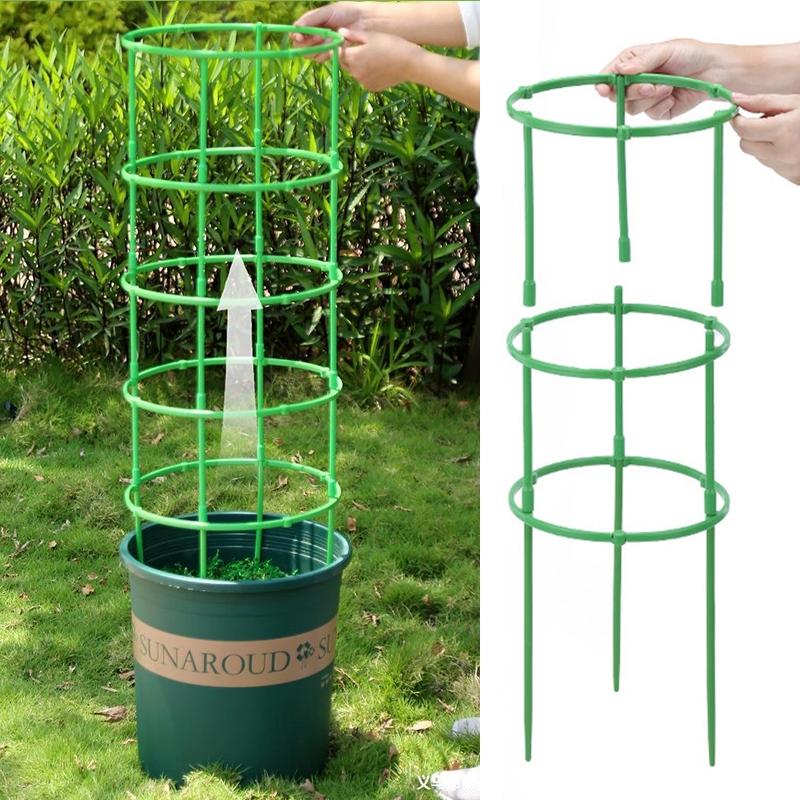 3/6/9/12Sets Plant Support Pile Stand Flowers Plant Arrangement Fixing Rod Plants Stake for Garden Supplies Home Yard Planting