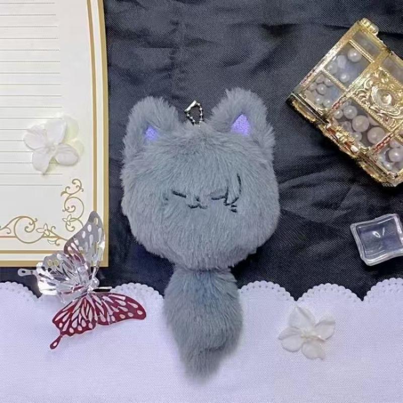Jujutsu Kaisen Gojo Satoru Geto Suguru anime peripheral cartoon cute cat shape plush doll couple keychain pendant gift