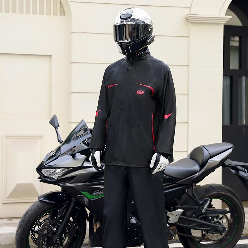 Mens Waterproof Motorcycle Rain Suit Set Windproof Pants Jacket Food Delivery Riders Outdoor Use Medium