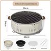 Koreanischer BBQ Tragbarer Outdoor Holzkohlegrill, Multifunktionaler Kochgrill