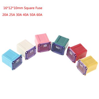 Mini Kare Sigorta58V 20A 25A 30A 40A 50A 60A Otomotiv Araba Sigortası 16*12*10Mm