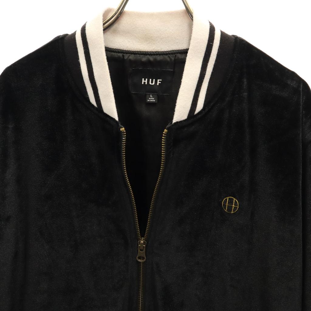 HUF Velor Blouson L black Men's Used