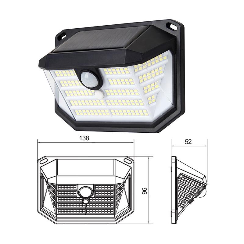 

Солнечный настенный светильник NuFeng T24-230LED с датчиком движения