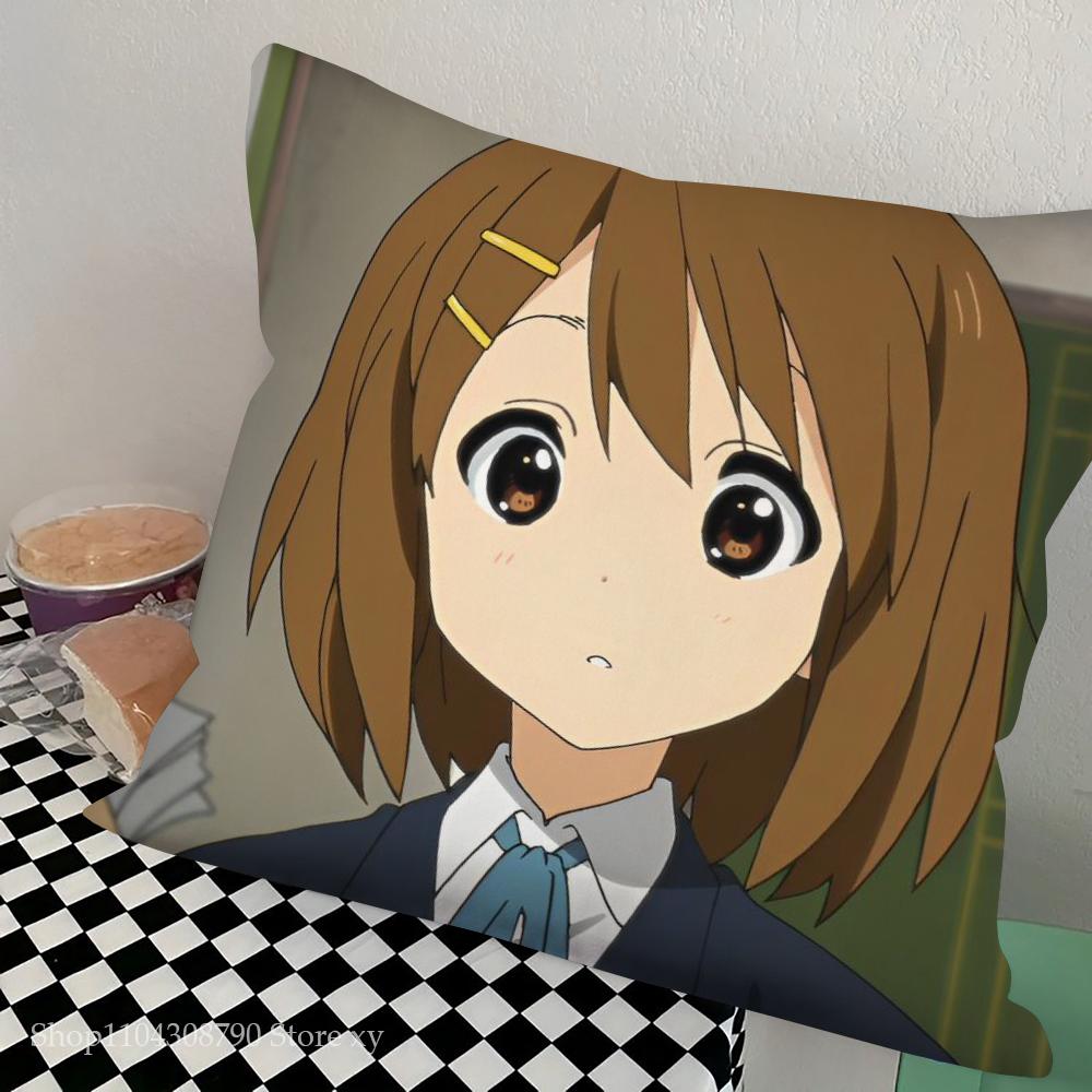 1pc K-ON Pillow Case Square Bedroom Sofa Leisure Comfort Cushion Car Living Room Home Decoration