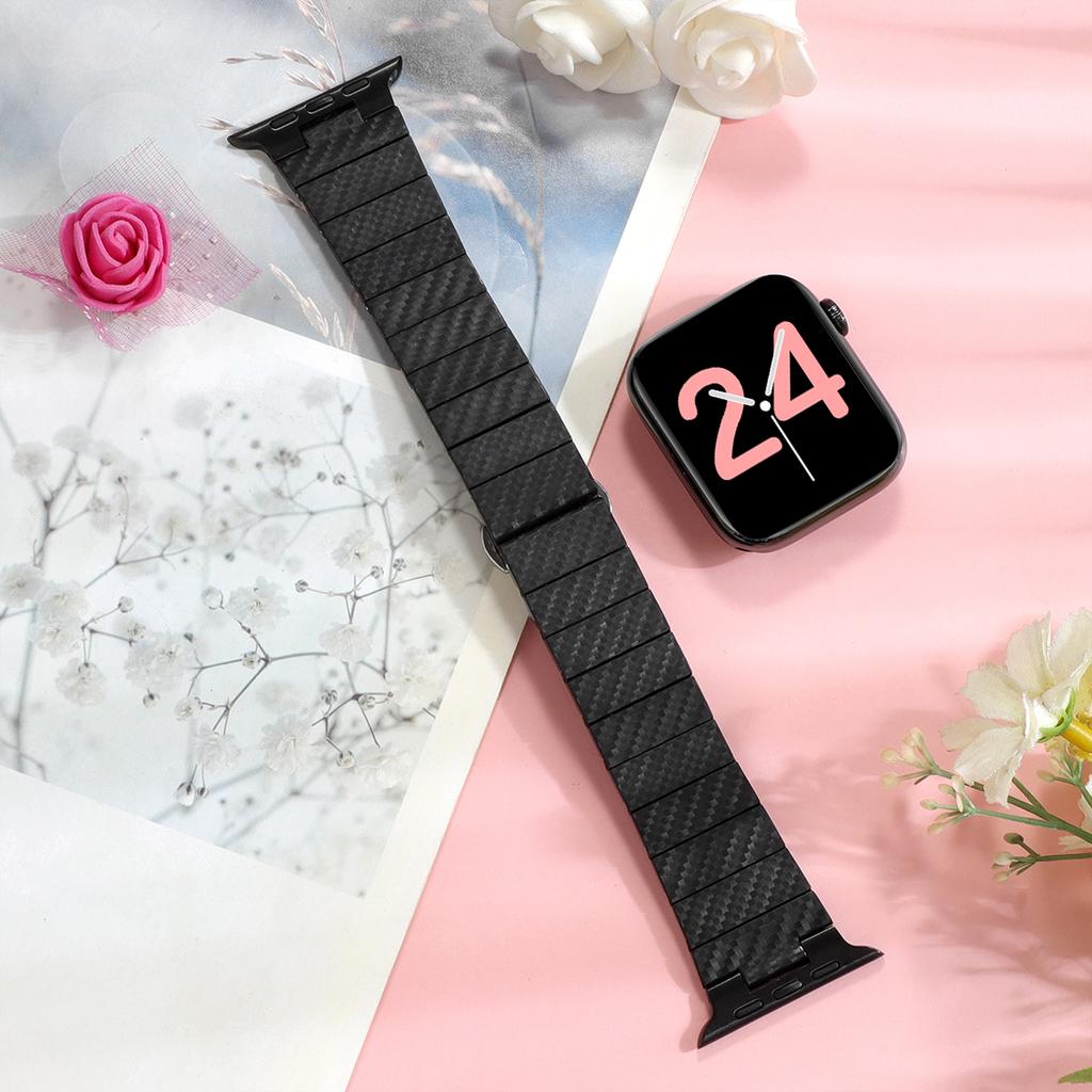 Transparent Laser Strap for Apple Watch Band 44mm 45 42 40 38 41 49mm Glacier Strap Wristband for iWatch Series 9 8 SE 7 6 5 4 3