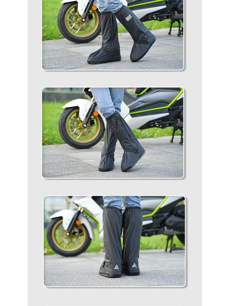 Unisex wasserdichte, rutschfeste High-Top-Gummistiefel aus PVC: Langlebige, verdickte, verschleißfeste Überschuhe für regnerische Tage