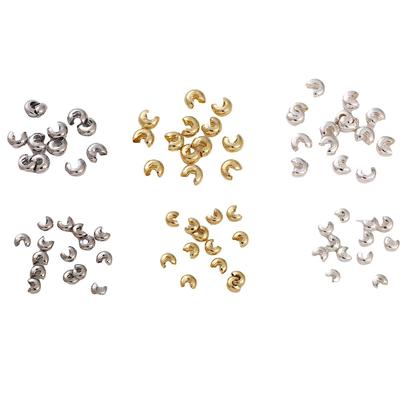 10/50Pcs Copper Crescent C-shaped Buckle Clasps For DIY Jewelry Making Craft Accessories