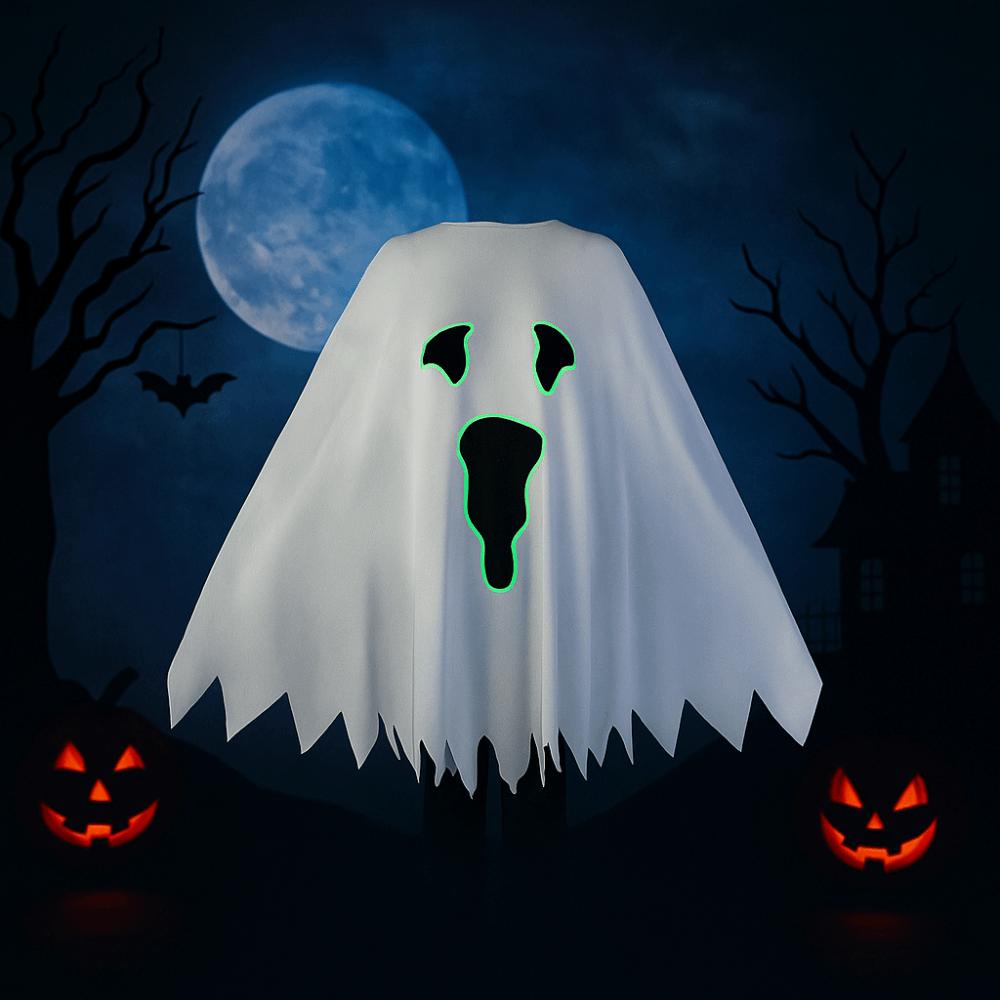 Clothing Prop Children's Halloween Costume Party Cloak Luminous Ghost Shawl  Stage Performance