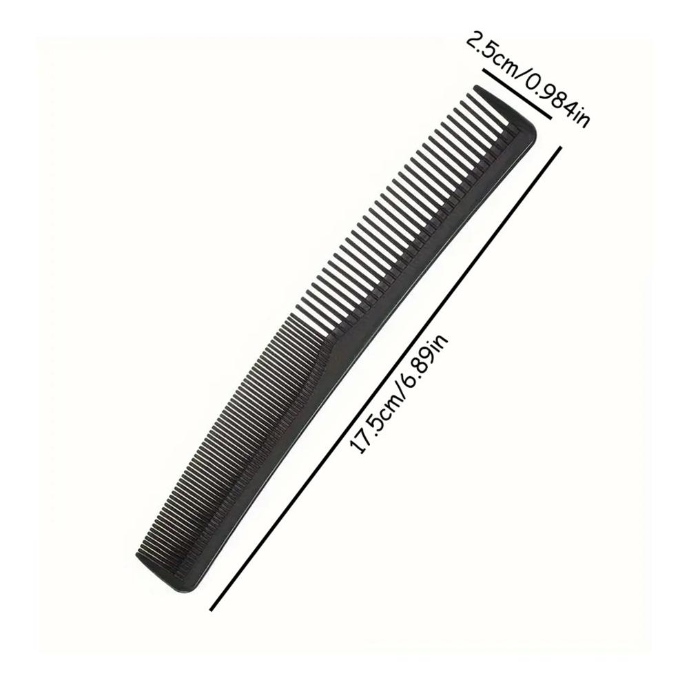2PCS Carbon Fiber Comb Set Professional Haircut Comb Scalp Massage Hairbrush Salon Hairdresser Hairdressing Hair Styling Tools