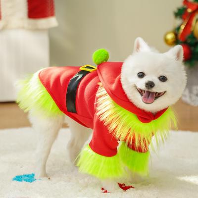 Weihnachtsanzüge Feiertagskleidung Haustier Hund Katze Alter Mann Teddy Bigbear Kleidung Hundezubehör Katzenkleidung