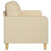 Vidaxl 3-Seater Sofa, Cream, 180 Cm, Upholstered In Fabric