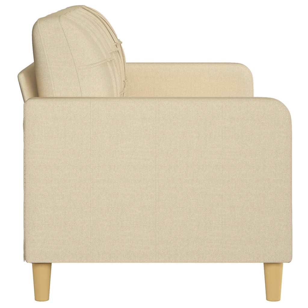 Vidaxl 3-Seater Sofa, Cream, 180 Cm, Upholstered In Fabric