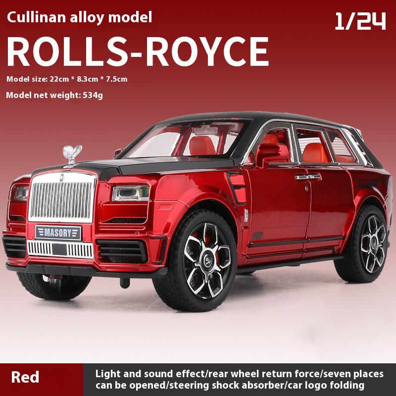 1:24 Rolls Royce Cullinan Mansory Customized Modified Version Alloy Metal Diecast Car Model Collecting Hobbies Gift Children Toy