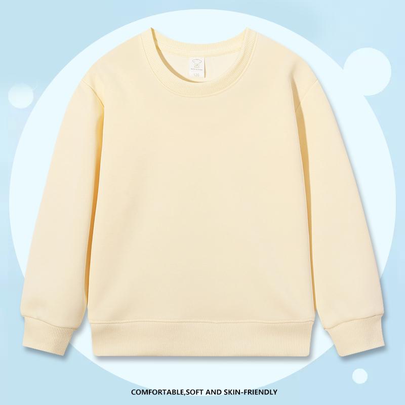 Zirunking 2026 Winter Spring Hoodies Pullovers Kids Boys Girls Round Neck Sweater Comfortable  Sweatshirt Children's Clothing KXINKIDW