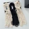 Long Sunscreen Lace Shawl Breathable Shawl Headscarf Elegant Lace Scarf  for Women