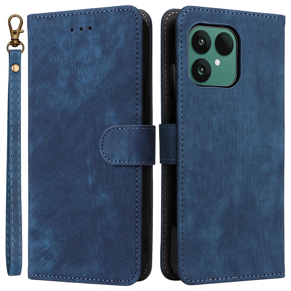 For Fairphone 6 Case Wallet RFID Blocking PU Leather Phone Cover Stand with Strap