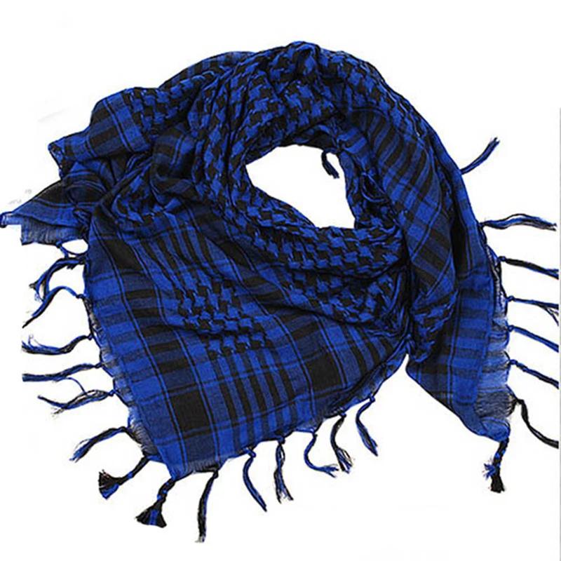 

Summer women tactical Arab scarf men fashion lightweight hijab scarf spring army Plaid head scarf Keep warm 2020 new hot sale 100 x 100 cm