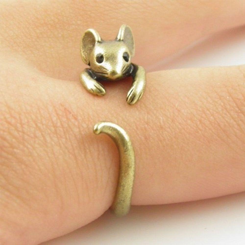 Ladies Gift Adjustable Animal Alloy Ring Vintage Boho