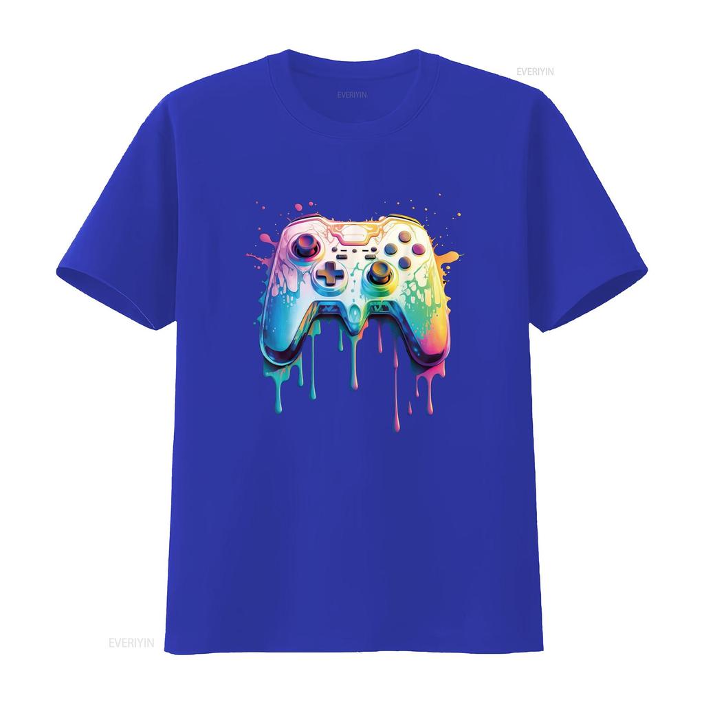 Gamer Video Game Colorful Lover T Shirt vintage Washed Breathable Top For Everyday Wear Soft Casual Stylish homme Unisex