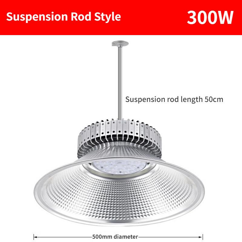 100W/150W/200W/250W/300W Waterproof Pendant Lamp Factory Lamp Industrial Mining Light Led Finned Energy-saving High Brightness Warehouse Lighting