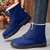 Cotton shoes women's cold-proof snow boots large size thermal boots fashionable versatile boots women's velvet thickened cotton boots