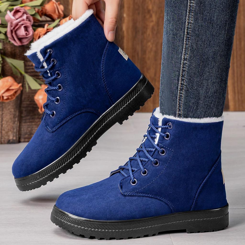 Cotton shoes women's cold-proof snow boots large size thermal boots fashionable versatile boots women's velvet thickened cotton boots